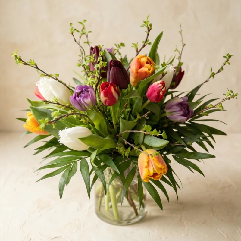 Frühlingsstrauß 'Bunte Tulpen'